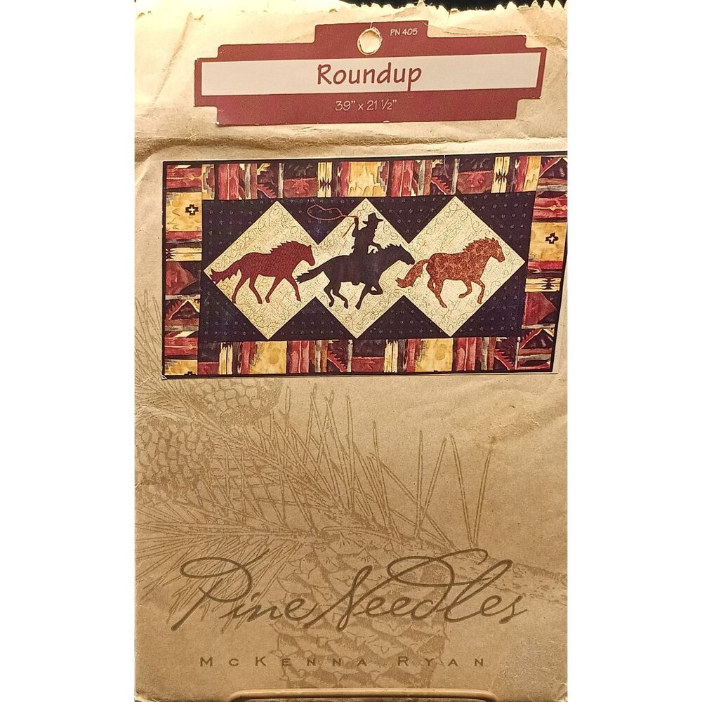 Roundup Quilt Pattern By McKenna Ryan Pine Needles Designs 39"x21.5" Western
